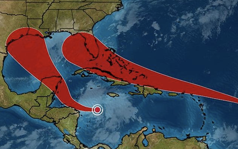 Hurricane watch for Yucatan Peninsula as Marco takes shape